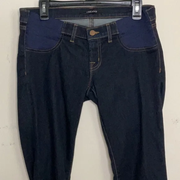 217. J BRAND MAMA J Starless Maternity Blue Jeans 30 /10 - Picture 4 of 14